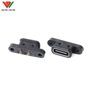 Charging wire terminal usb c 2 pin solder waterproof connector