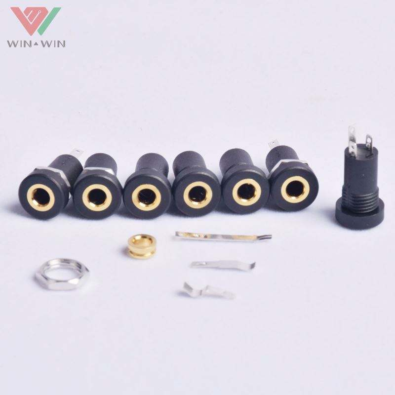 Isolated Mini Stereo Female Panel Mount Headphone 3.5mm Audio Jack