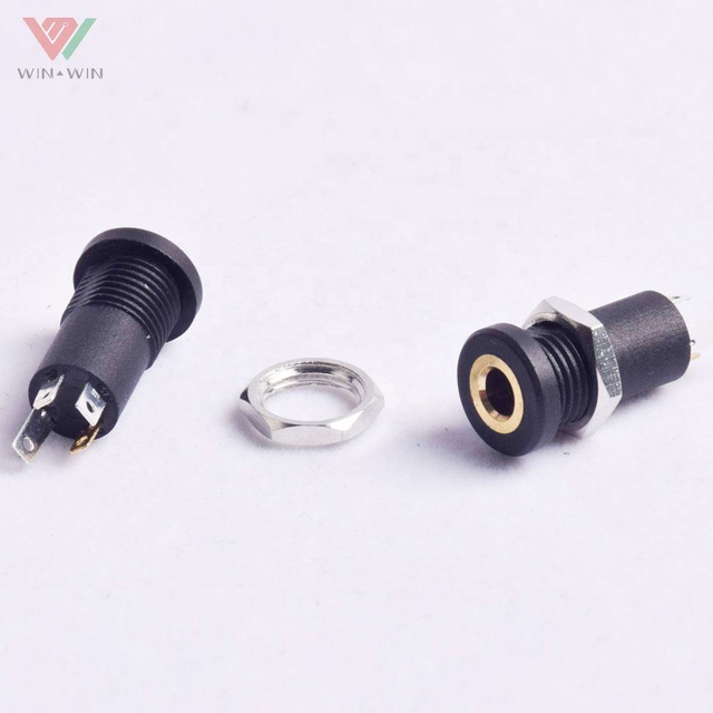 Isolated Mini 4 Poles Female Panel Mount Headphone 3.5mm Audio Jack