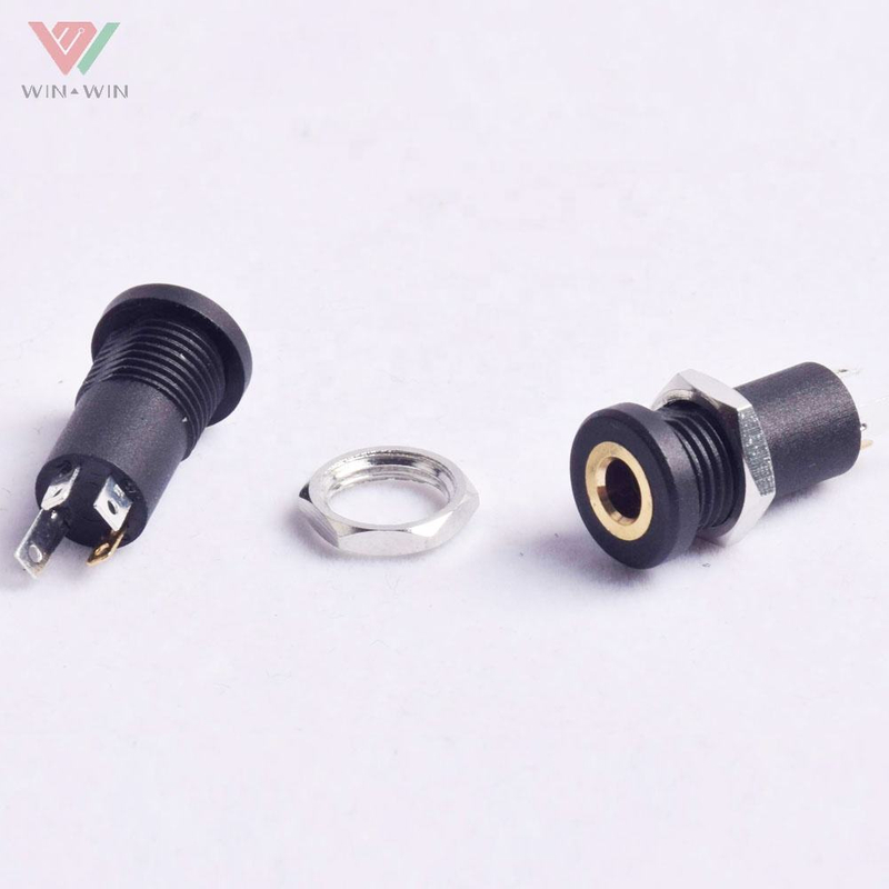 Isolated Mini 4 Poles Female Panel Mount Headphone 3.5mm Audio Jack