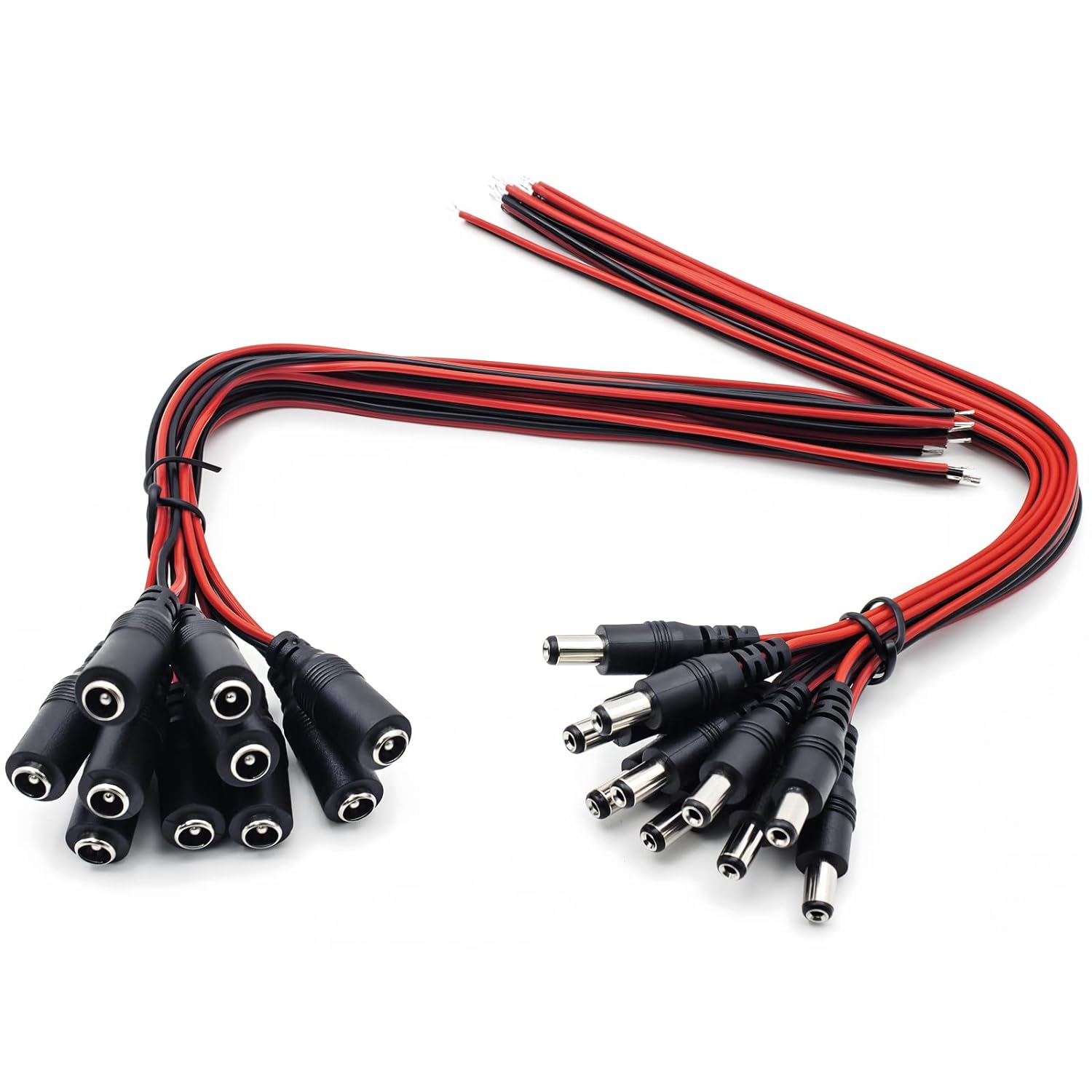 5.5x2.1mm Male Right Angle Plug To Female Extension Power Cord DC Power Cable
