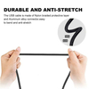 Nylon braided 3ft 6ft 10ft 3 in 1 usb 3.0 charger cable micro usb 8pin type C fast charging data cable for mobile phone