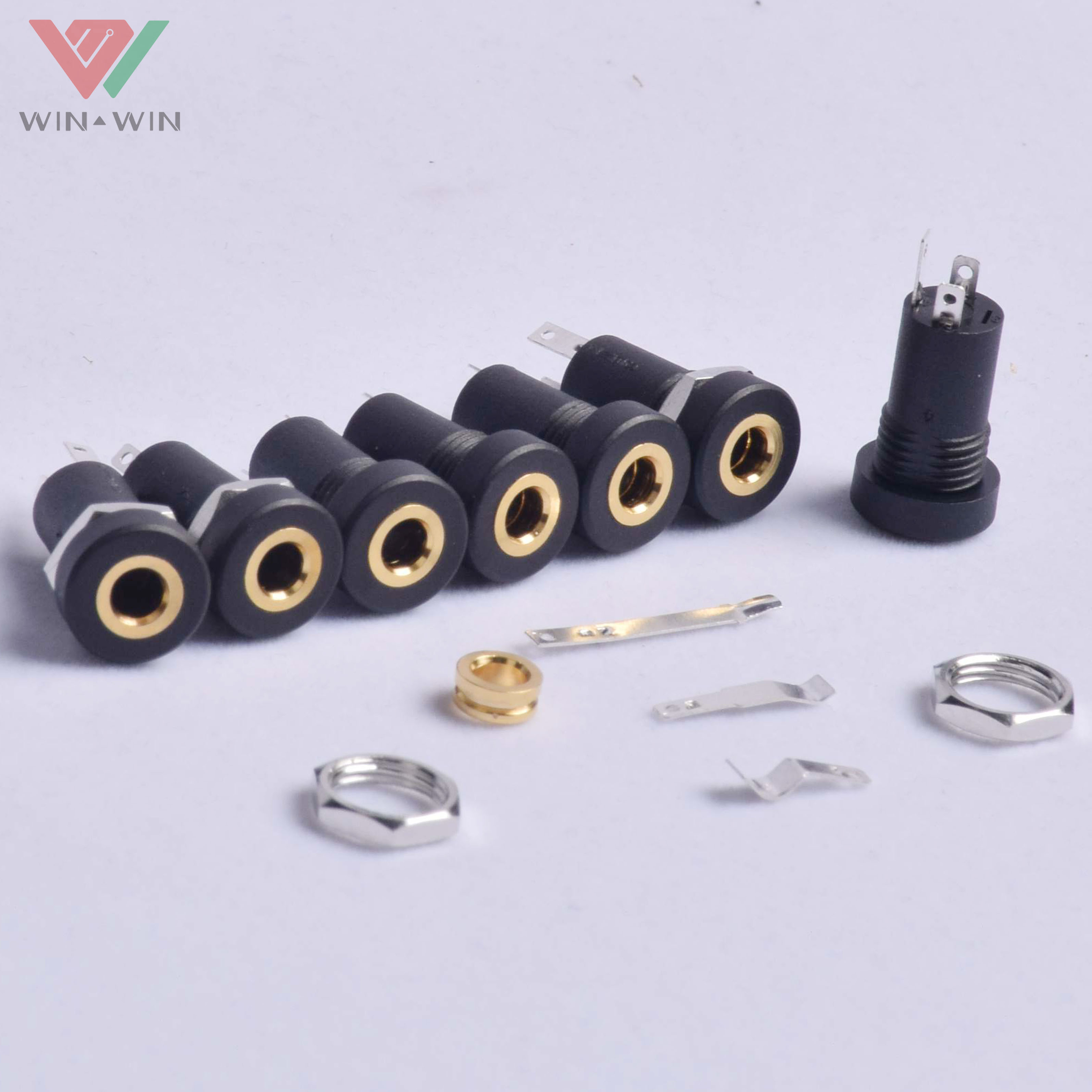 Isolated Mini Stereo Female Panel Mount Headphone 3.5mm Audio Jack