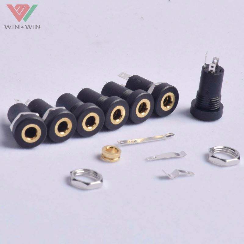 Isolated Mini Stereo Female Panel Mount Headphone 3.5mm Audio Jack