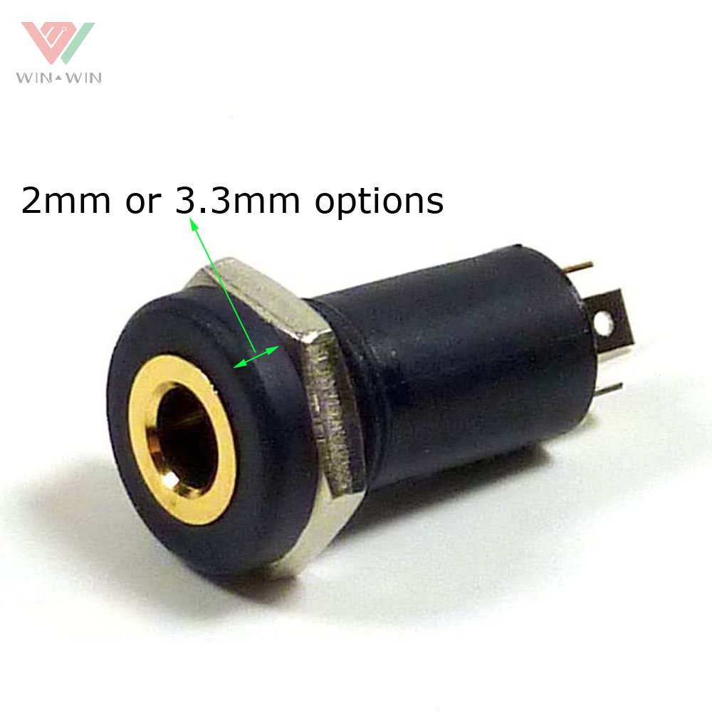 Isolated Mini 4 Poles Female Panel Mount Headphone 3.5mm Audio Jack