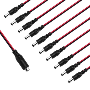 5.5x2.1mm Male Right Angle Plug To Female Extension Power Cord DC Power Cable