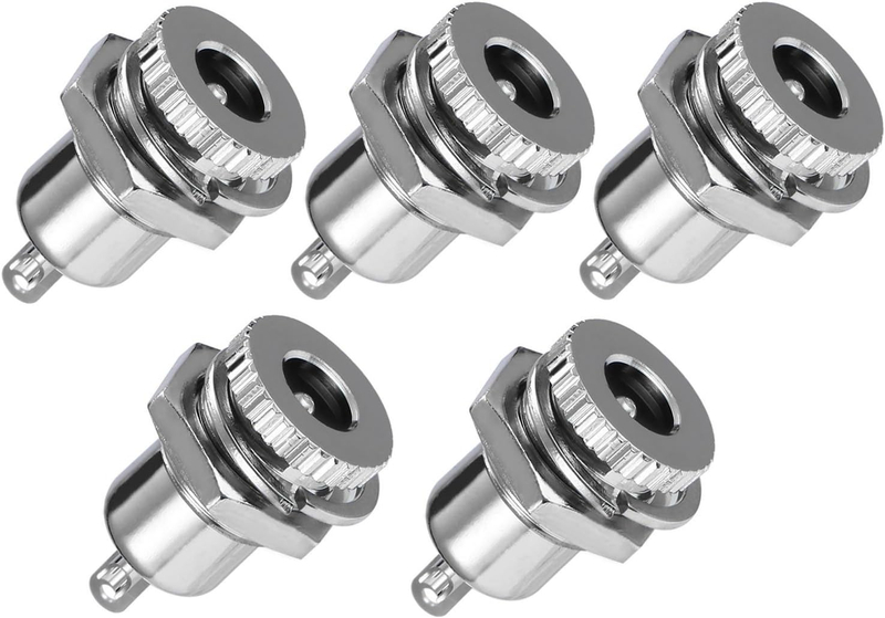 DC-099 5.5 mm x 2.1mm 30V 10A DC Power Jack Socket Threaded Female Panel Mount Connector Adapter
