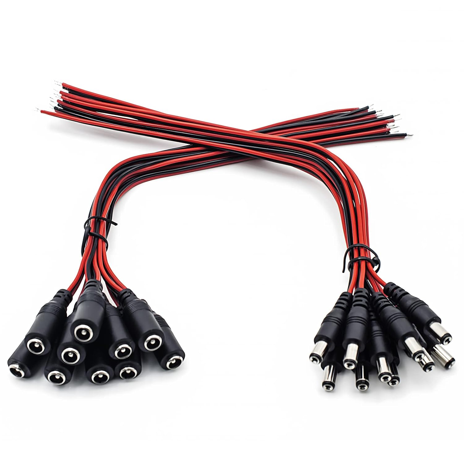 5.5x2.1mm Male Right Angle Plug To Female Extension Power Cord DC Power Cable
