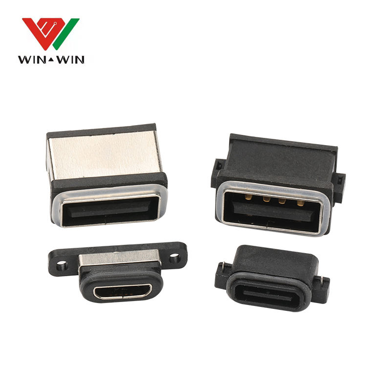 NEW Design USB Type C Connector ip68 socket for fishing aerator