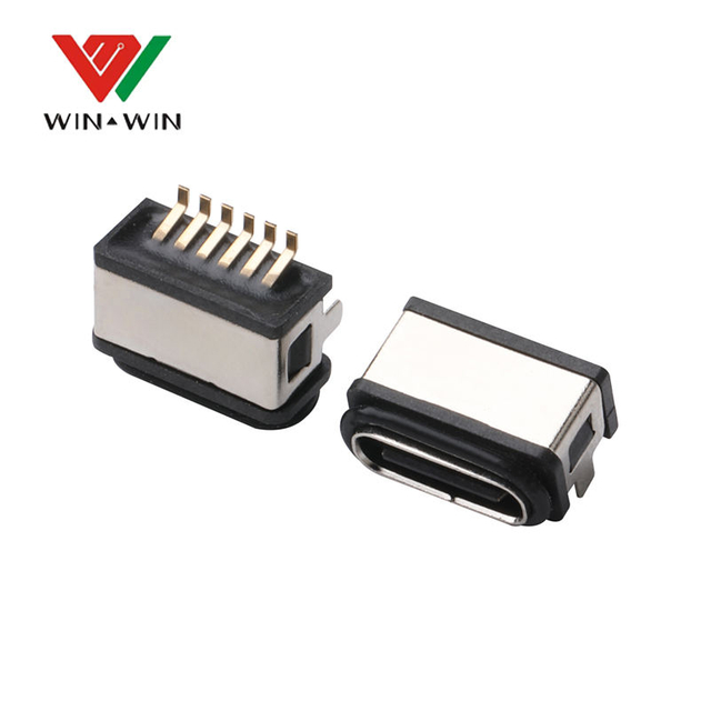 Waterproof wire usb connector SMT A B C Type ip68 level