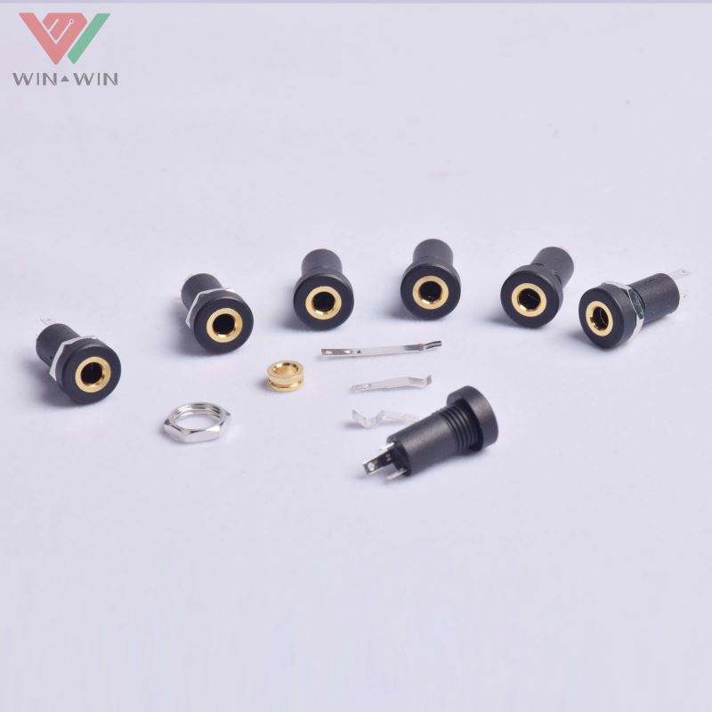 Isolated Mini Stereo Female Panel Mount Headphone 3.5mm Audio Jack
