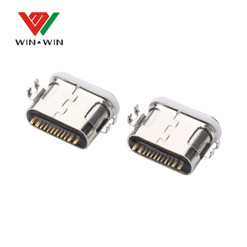 Waterproof 16pin c type pcb jack with usb connector for Smart watches