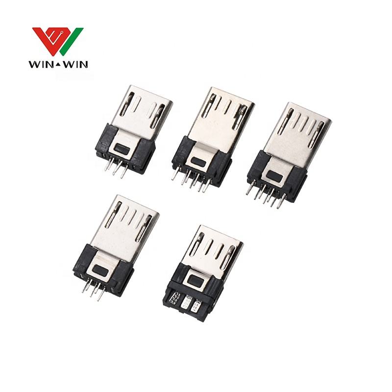 PCB 5 pin micro usb male conector copper terminal