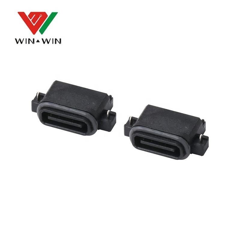 Waterproof Micro Mini Usb Type-C Micro To Type C Female Male Charging Connector Type C Connector 24pin Male With Metal Housing