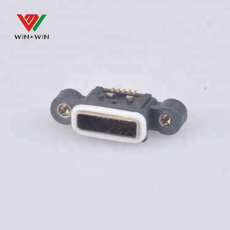 Custom Waterproof Micro Usb 5 Pin Connector Female