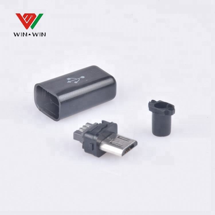 Assembly 5 Pin Micro USB Male Connector