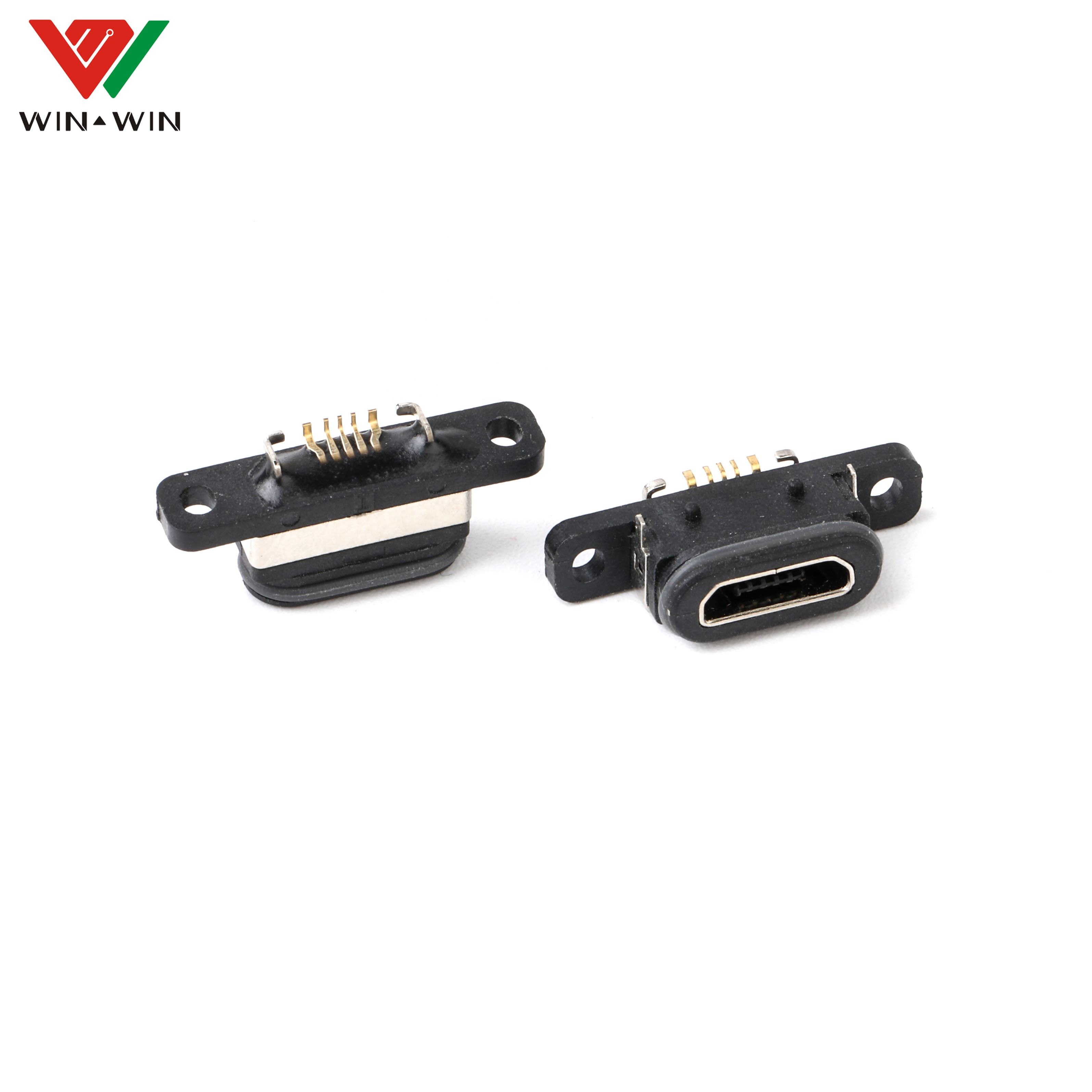 Panel mount SMT marine waterproof fast cable connectors