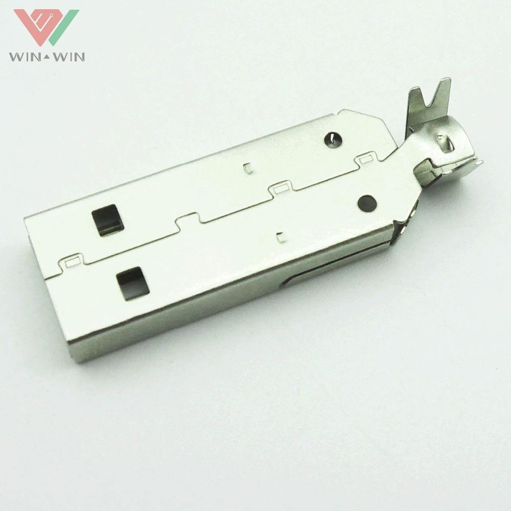 Longest Crimping 2.0 USB Type A male Connector