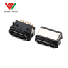Wire 6 pin water proof usb c female connector for outdoor bicycle