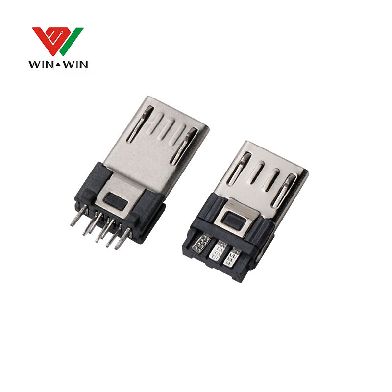 High performance PCB 5 pin micro usb male conector copper terminal