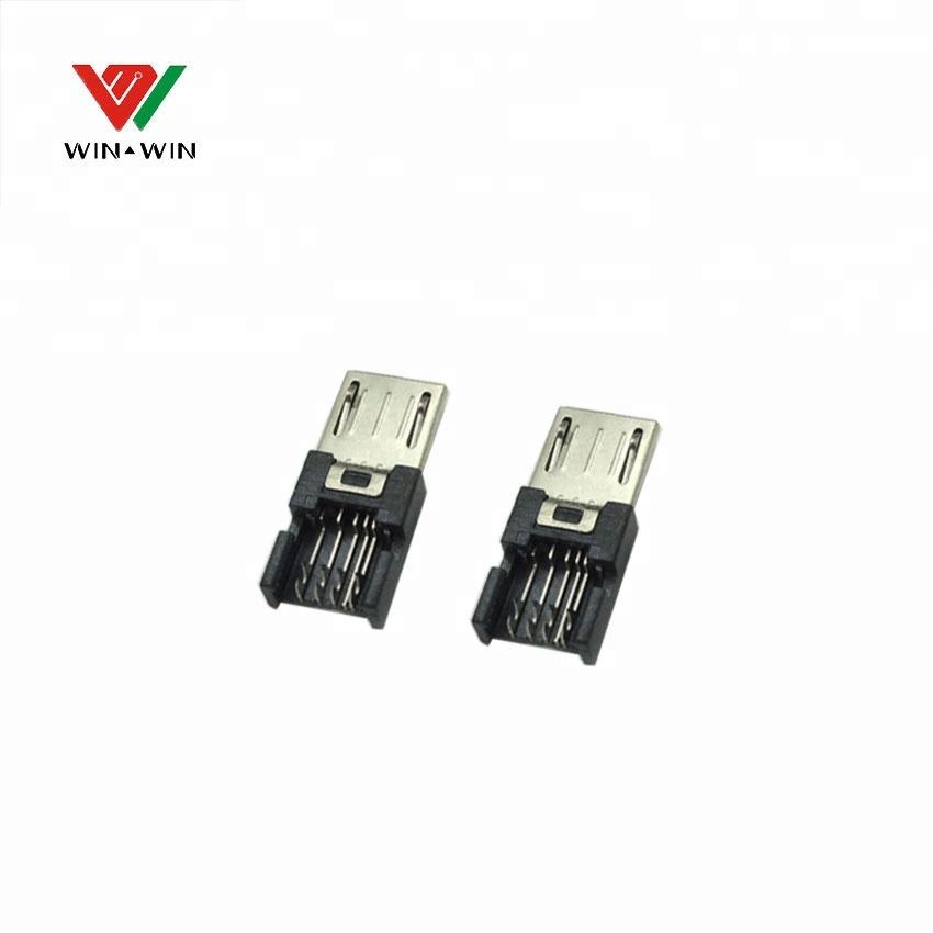 Short Type B 5P Male Crimping USB Connector