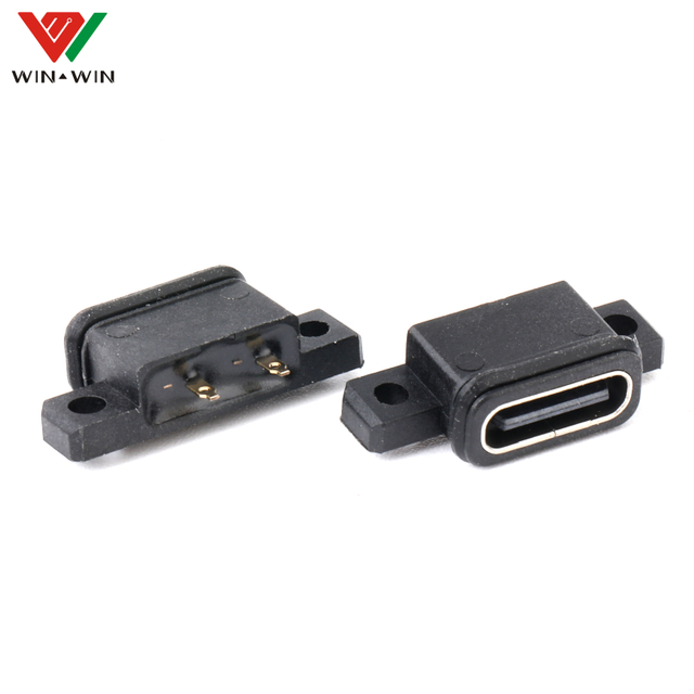 Panel mount usb c waterproof miniature electrical