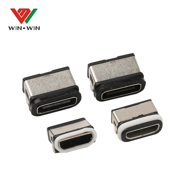 Cable usb type c waterproof power socket connector