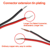 5.5x2.1mm Male Right Angle Plug To Female Extension Power Cord DC Power Cable