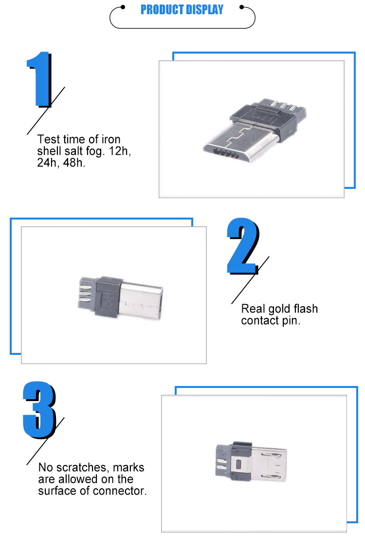 High Quality Micro Male USB V8 connector