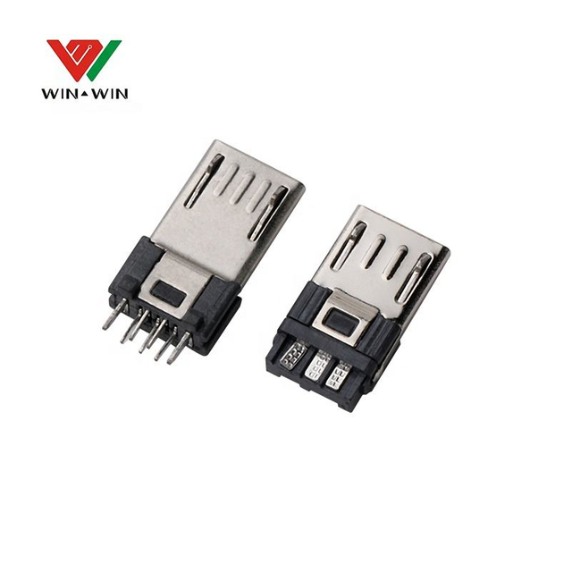 PCB 5 pin micro usb male conector copper terminal