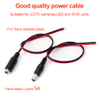 5.5x2.1mm Male Right Angle Plug To Female Extension Power Cord DC Power Cable