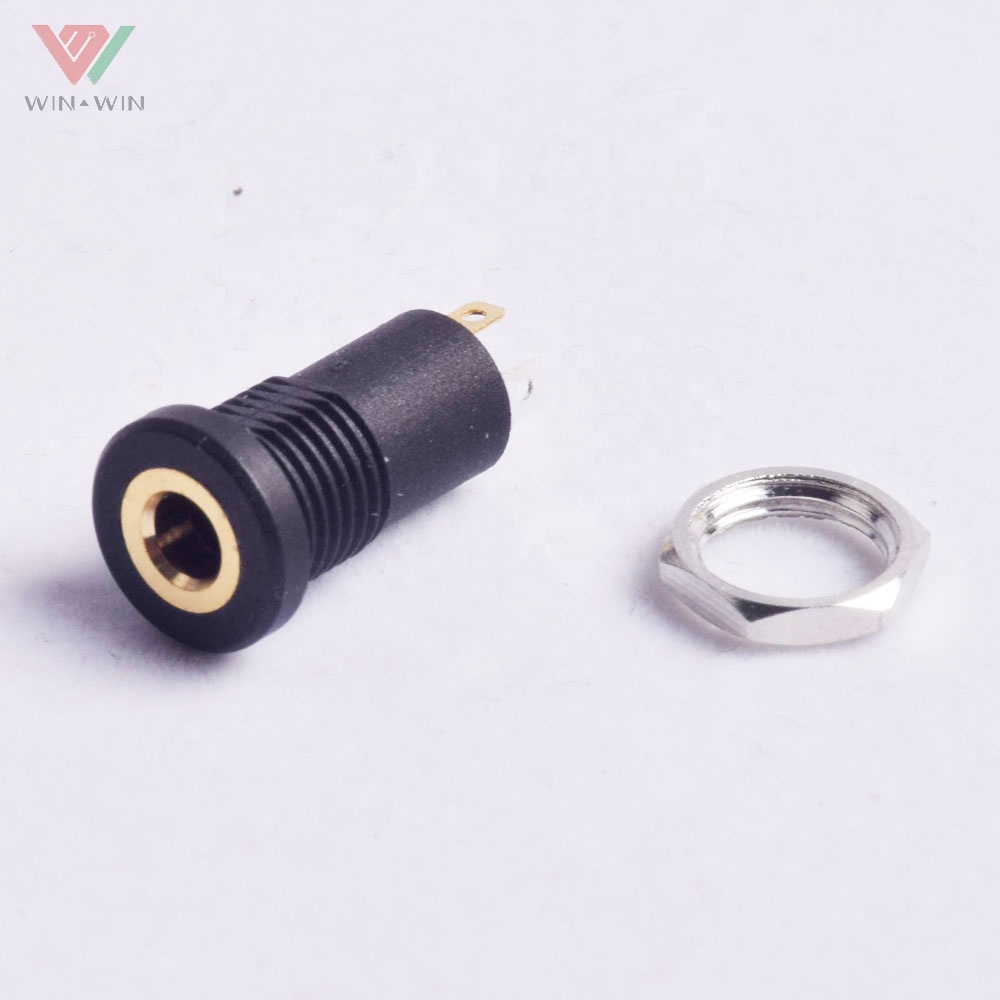 Isolated Mini 4 Poles Female Panel Mount Headphone 3.5mm Audio Jack